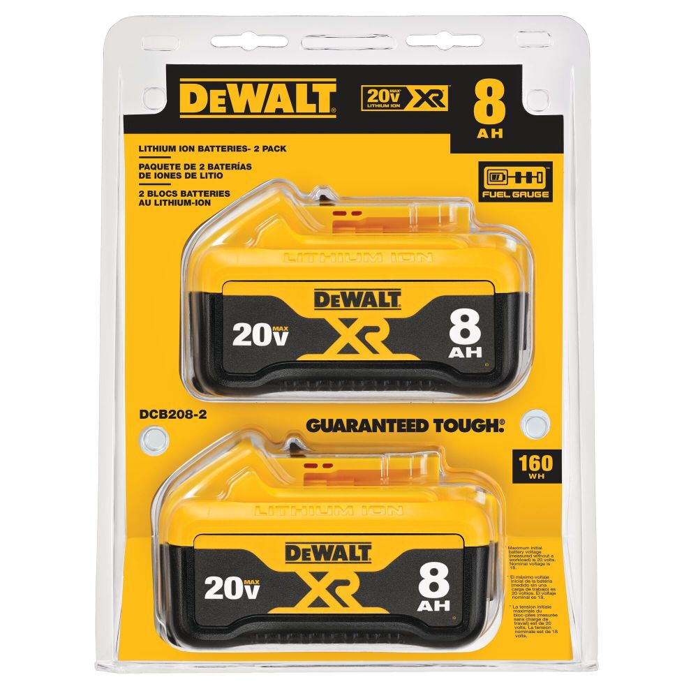 20V MAX XR 8Ah Battery-2 Pack DCB208-2