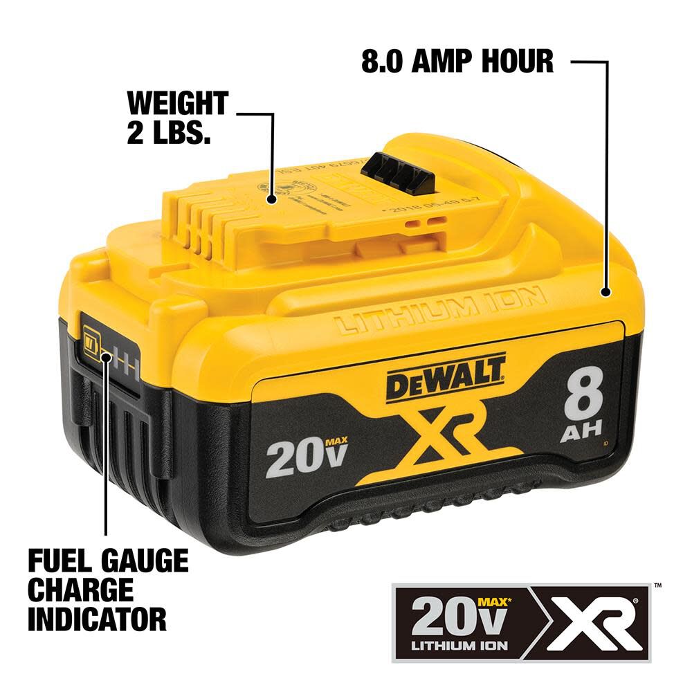 20-V Lithium-ion Battery (8 Ah) DCB208