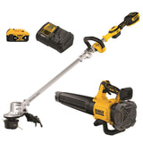 20V MAX XR Brushless 14 in. Cordless Folding String Trimmer and Handheld Blower Combo Kit DCKO222M1