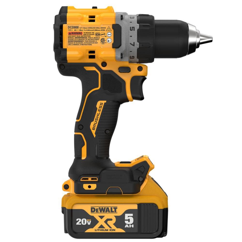 20V MAX XR Brushless Cordless 1/2 in. Drill/Driver Kit DCD800P1