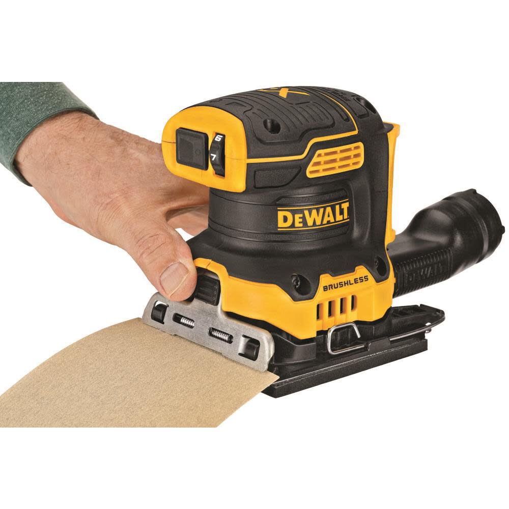 XR 20 Max 20-Volt Brushless Cordless Variable Speed Sheet Sander with Dust Management (Bare Tool) DCW200B