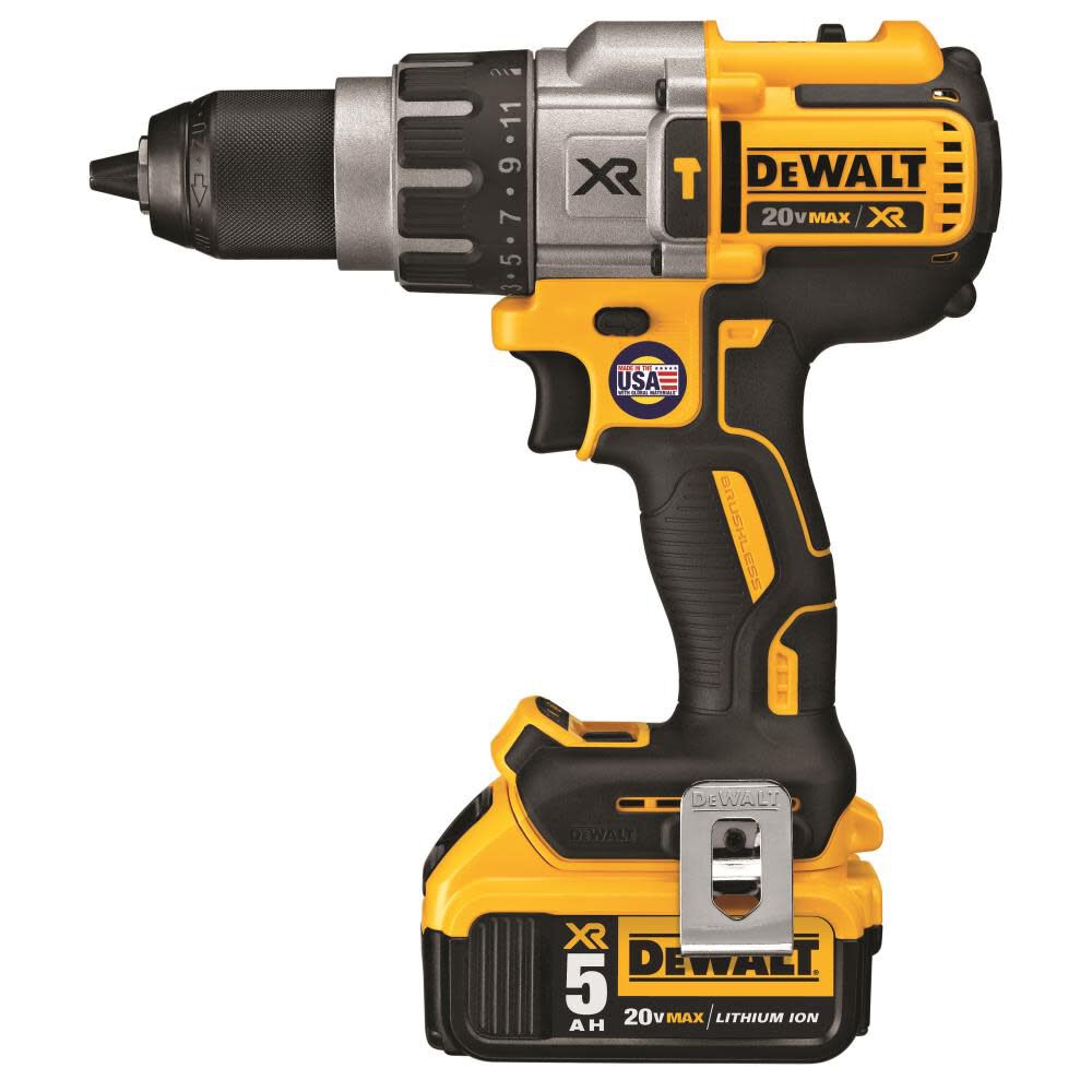 XR 1/2-in 20-volt Max Variable Speed Brushless Cordless Hammer Drill (2-Batteries Included) DCD996P2