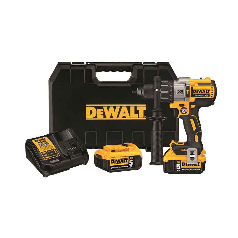 XR 1/2-in 20-volt Max Variable Speed Brushless Cordless Hammer Drill (2-Batteries Included) DCD996P2