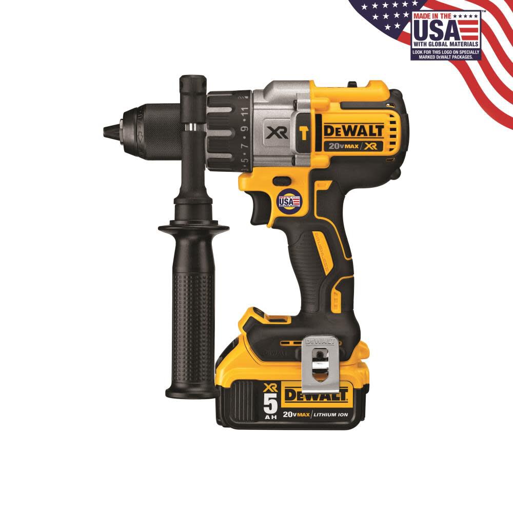 XR 1/2-in 20-volt Max Variable Speed Brushless Cordless Hammer Drill (2-Batteries Included) DCD996P2