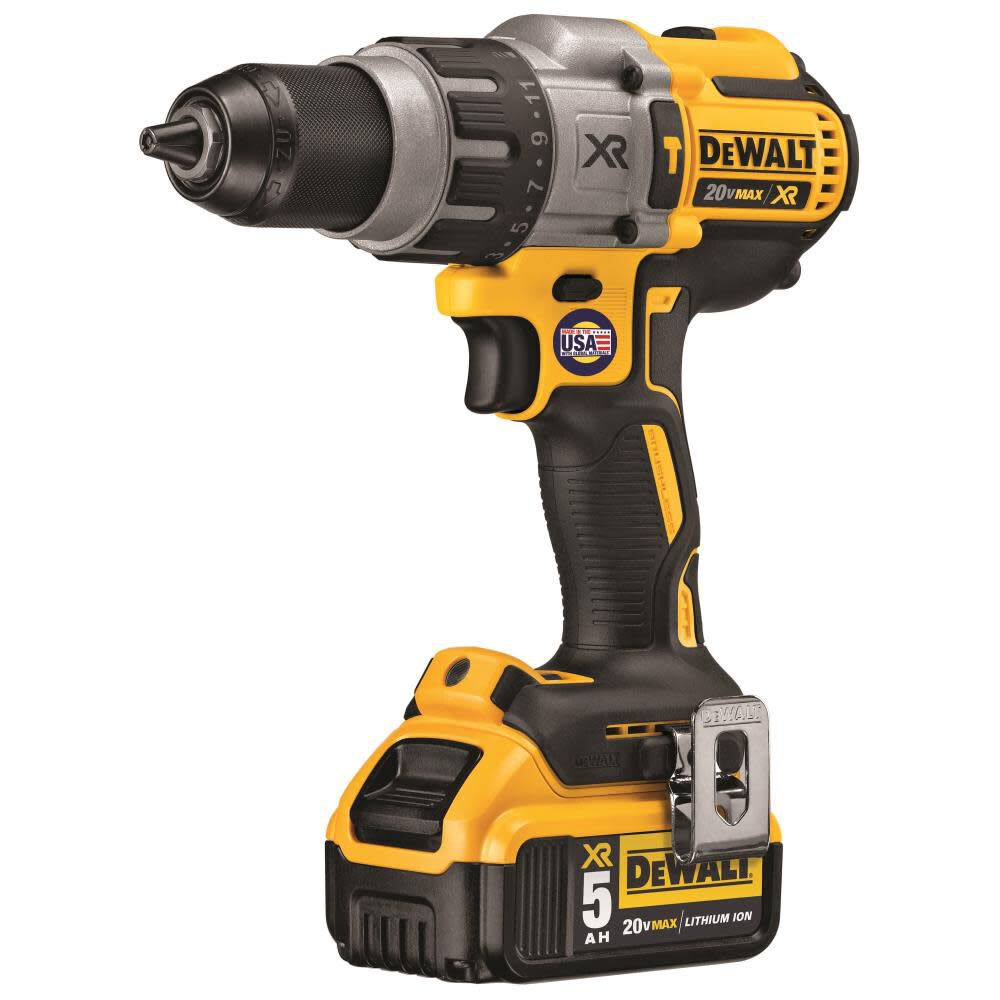 XR 1/2-in 20-volt Max Variable Speed Brushless Cordless Hammer Drill (2-Batteries Included) DCD996P2