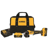 XR 4.5-in 20-volt Max Paddle Switch Brushless Cordless Angle Grinder (Charger Included and 2-Batteries) DCG413R2