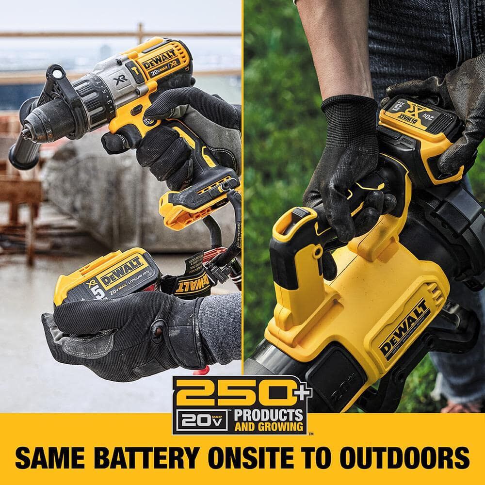 20V Pole Hedge Trimmer with Charger & FLEXVOLT 6Ah Battery 2pk Bundle DCPH820M1-DCB606-2