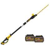 20V Pole Hedge Trimmer with Charger & FLEXVOLT 6Ah Battery 2pk Bundle DCPH820M1-DCB606-2