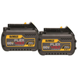 20V/60V MAX FLEXVOLT 6.0 Ah Battery 2 pack DCB606-2