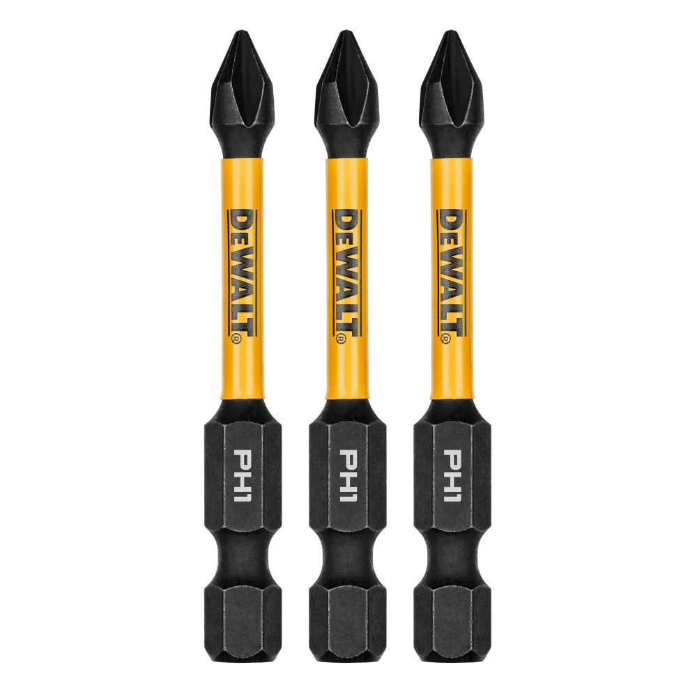 Flextorq 1/4-in x 2-in Phillips Impact Driver Bit (3-Piece) DWAF2PH1IR3