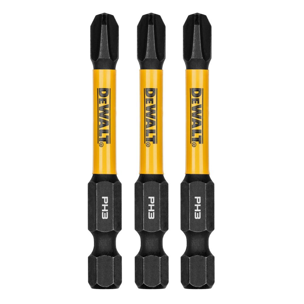 Flextorq 1/4-in x 2-in Phillips Impact Driver Bit (3-Piece) DWAF2PH3IR3