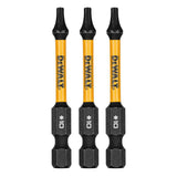 Flextorq 1/4-in x 2-in Torx Impact Driver Bit (3-Piece) DWAF2TX10IR3