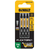 Flextorq 1/4-in x 2-in Torx Impact Driver Bit (3-Piece) DWAF2TX15IR3