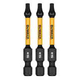 Flextorq 1/4-in x 2-in Torx Impact Driver Bit (3-Piece) DWAF2TX15IR3