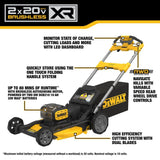 2X20V* MAX XR Cordless RWD Self-Propelled Mower Kit DCMWSP256U2