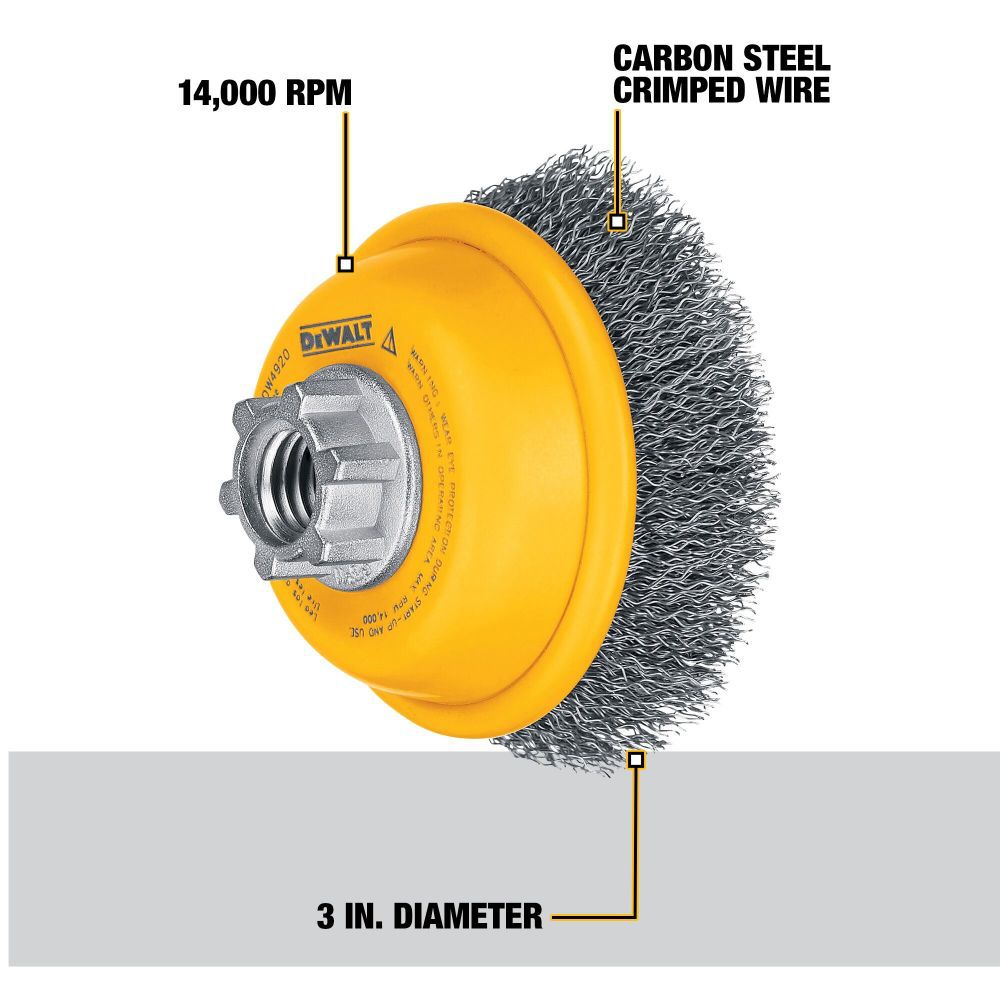 3-in Coarse Crimped Angle Grinder DW4920