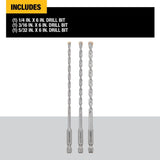 3-Piece Impact Ready Masonry Bit Set DWA5103