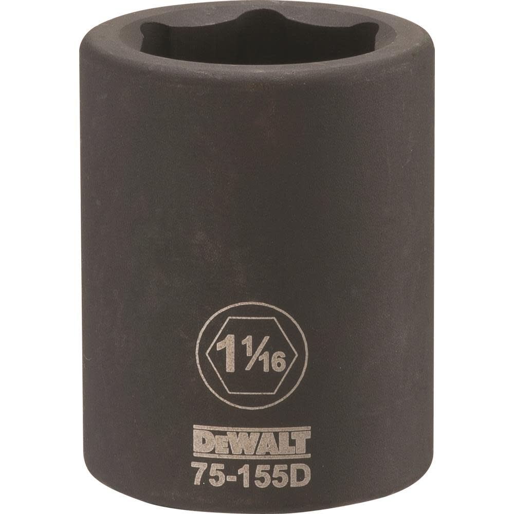 3/4 Drive X 1-1/16 6PT Standard Impact Socket DWMT75155OSP