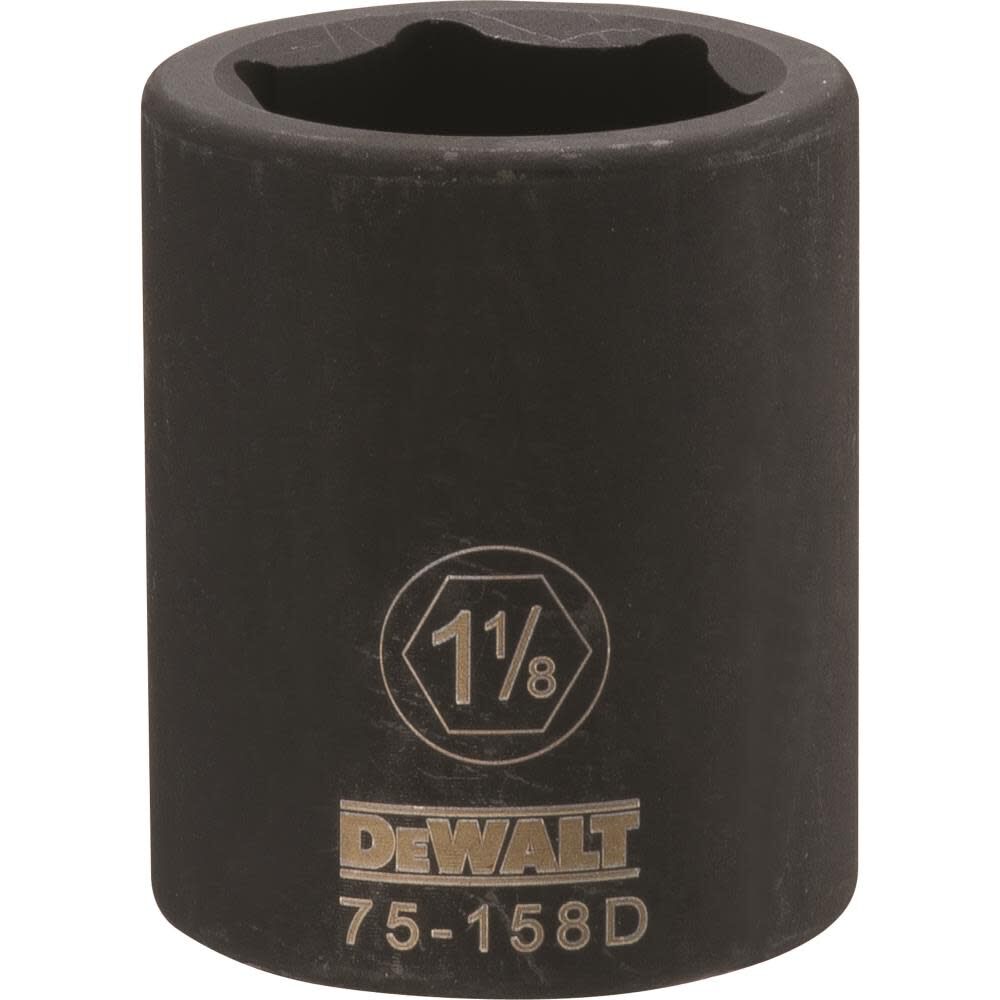 3/4 Drive X 1-1/8 6PT Standard Impact Socket DWMT75158OSP