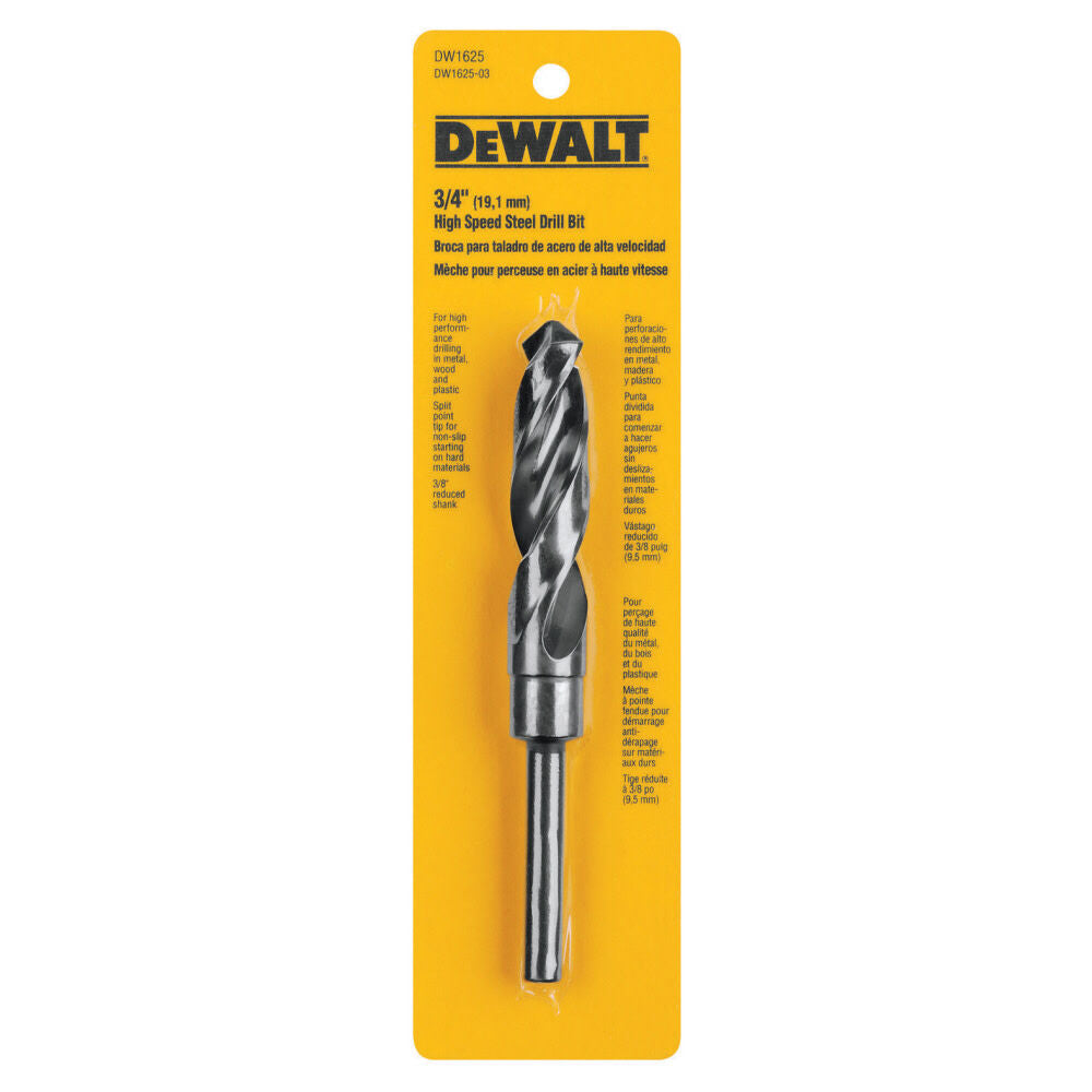 3/4 In. Reduced Shank Black Oxide Drill Bit (1/2in Shank) DW1625