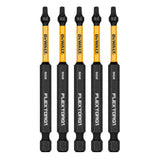 Flextorq 1/4-in x 3-1/2-in Square/Robertson Impact Driver Bit (5-Piece) DWAF3SQ2IR5