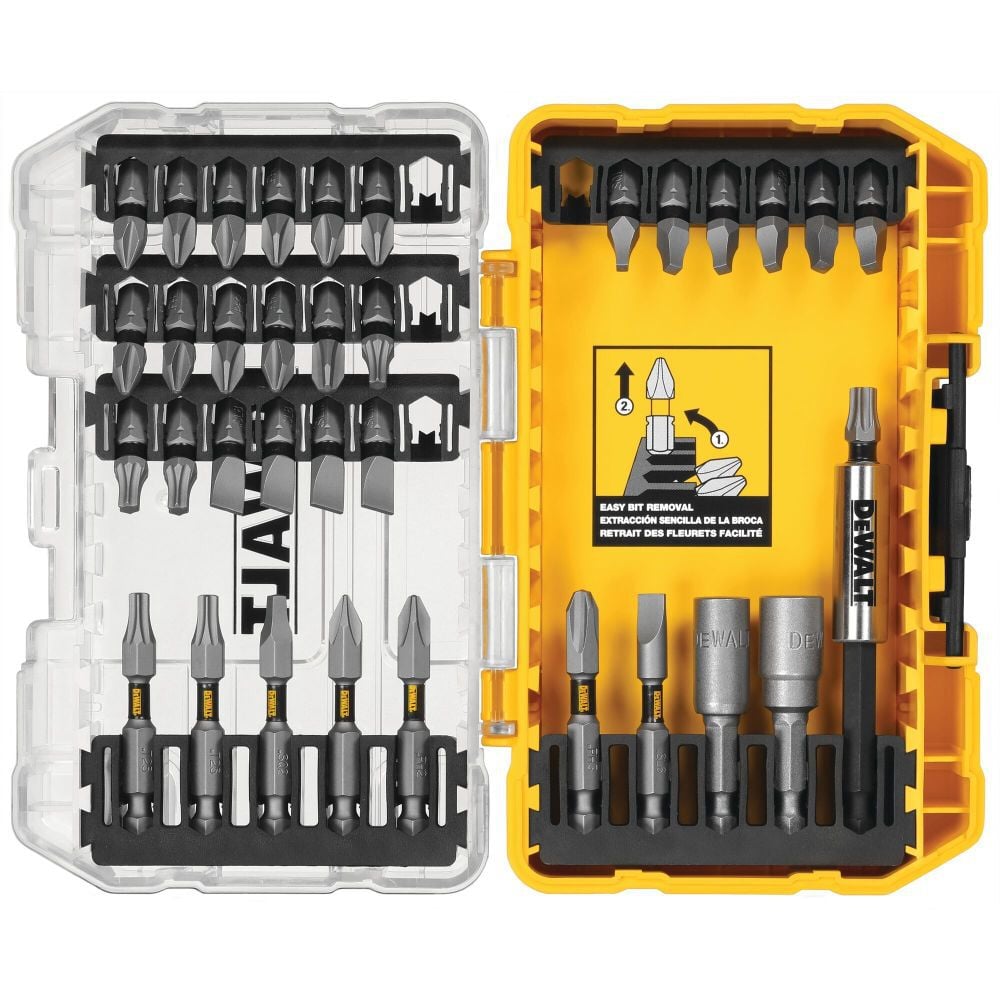 35Pc TOUGH GRIP Screwdriving Bit Sets With ToughCase+ System DWA35SET