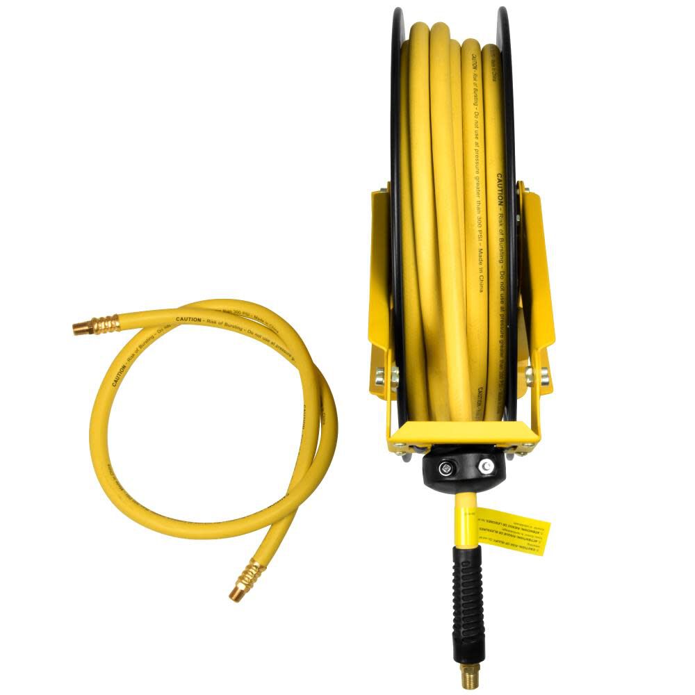 3/8 in. x 50 ft. Double Arm Auto Retracting Air Hose Reel DXCM024-0343