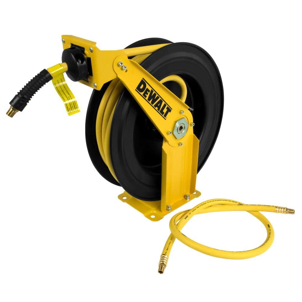 3/8 in. x 50 ft. Double Arm Auto Retracting Air Hose Reel DXCM024-0343