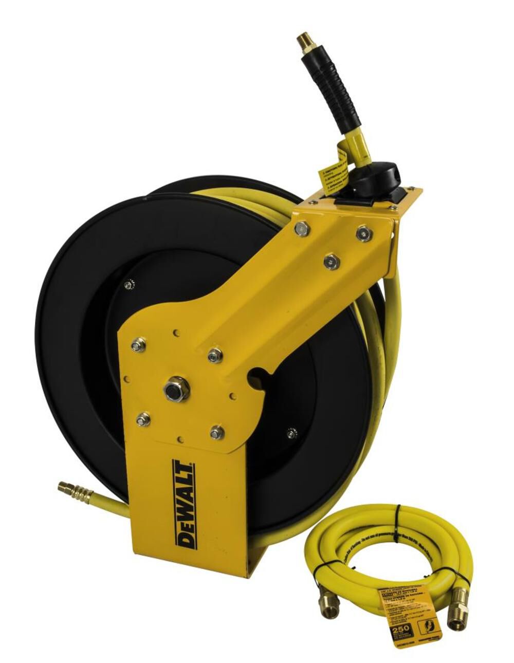 3/8 in. x 50 ft. Single Arm Auto Retracting Air Hose Reel DXCM024-0374