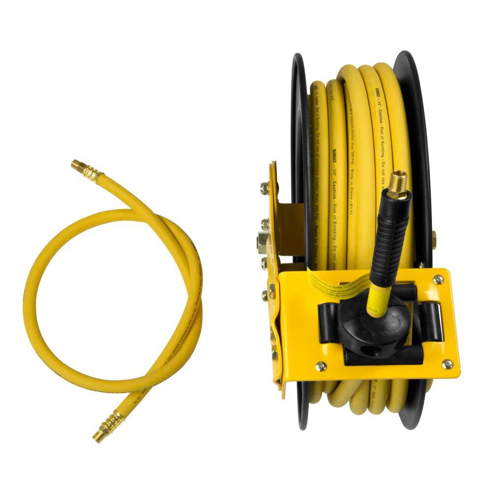 3/8 in. x 50 ft. Single Arm Auto Retracting Air Hose Reel DXCM024-0374