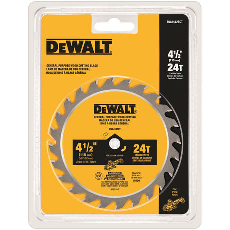 4-1/2 In. 24T TCT Saw Blade DWA412TCT