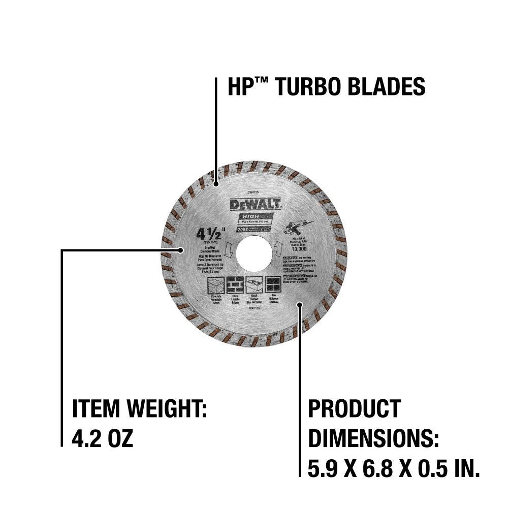 4.5-in Diamond Grinding Wheel DW4725