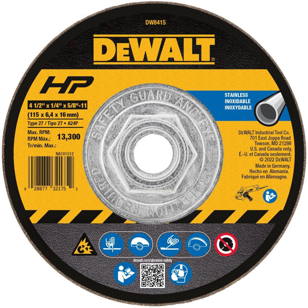 4-1/2 In. Steel Grinding Wheel DW8415