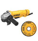 4 1/2in Angle Grinder with 10pk Metal Cut Off Wheels Bundle DWE402BUNDLE