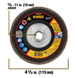 4-1/2in X 5/8in-11 SG60 T29 CERAMIC FLAP DISC DWA8281H