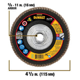 4 1/2in X 5/8in 11 SG80 T29 Ceramic Flap Disc DWA8282H