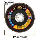 ELITE Flap Discs 4.5-in Ceramic 40-Grit Flap Disc DWA8280