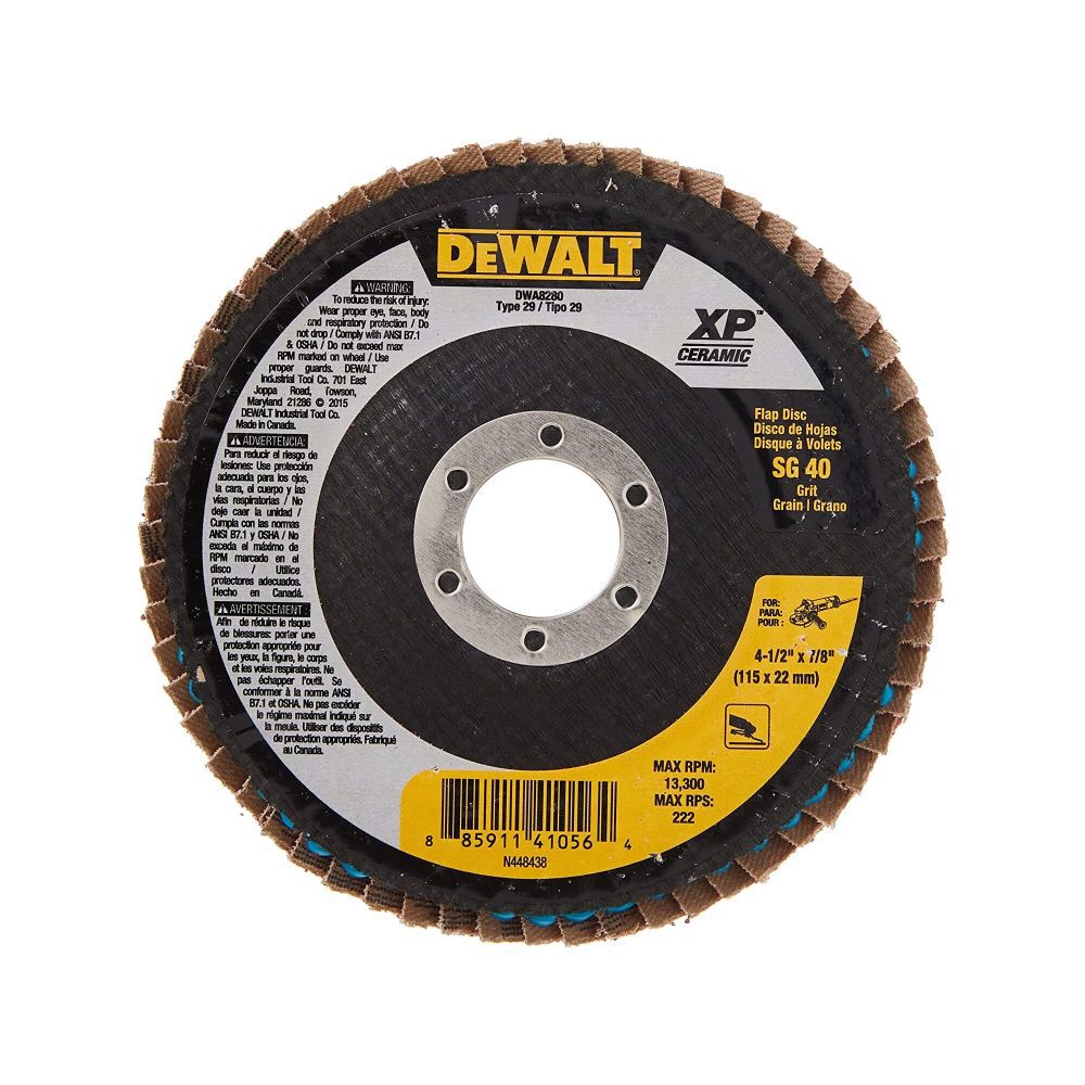 ELITE Flap Discs 4.5-in Ceramic 40-Grit Flap Disc DWA8280