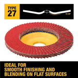 4 1/2in X 7/8in 80G T27 XP Ceramic Trim Flap Disc DWA8282CTR