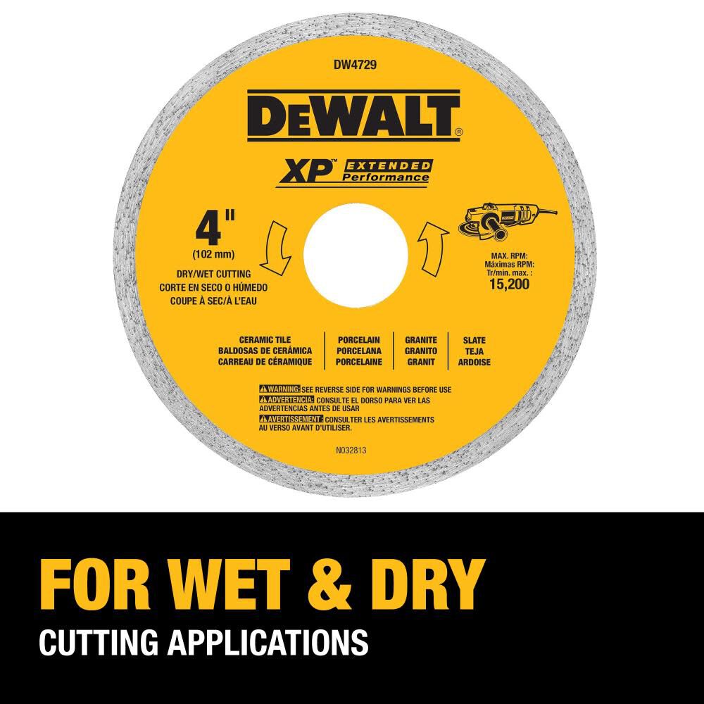 4-in Diamond Arbor-Grit Grinding Wheel DW4729