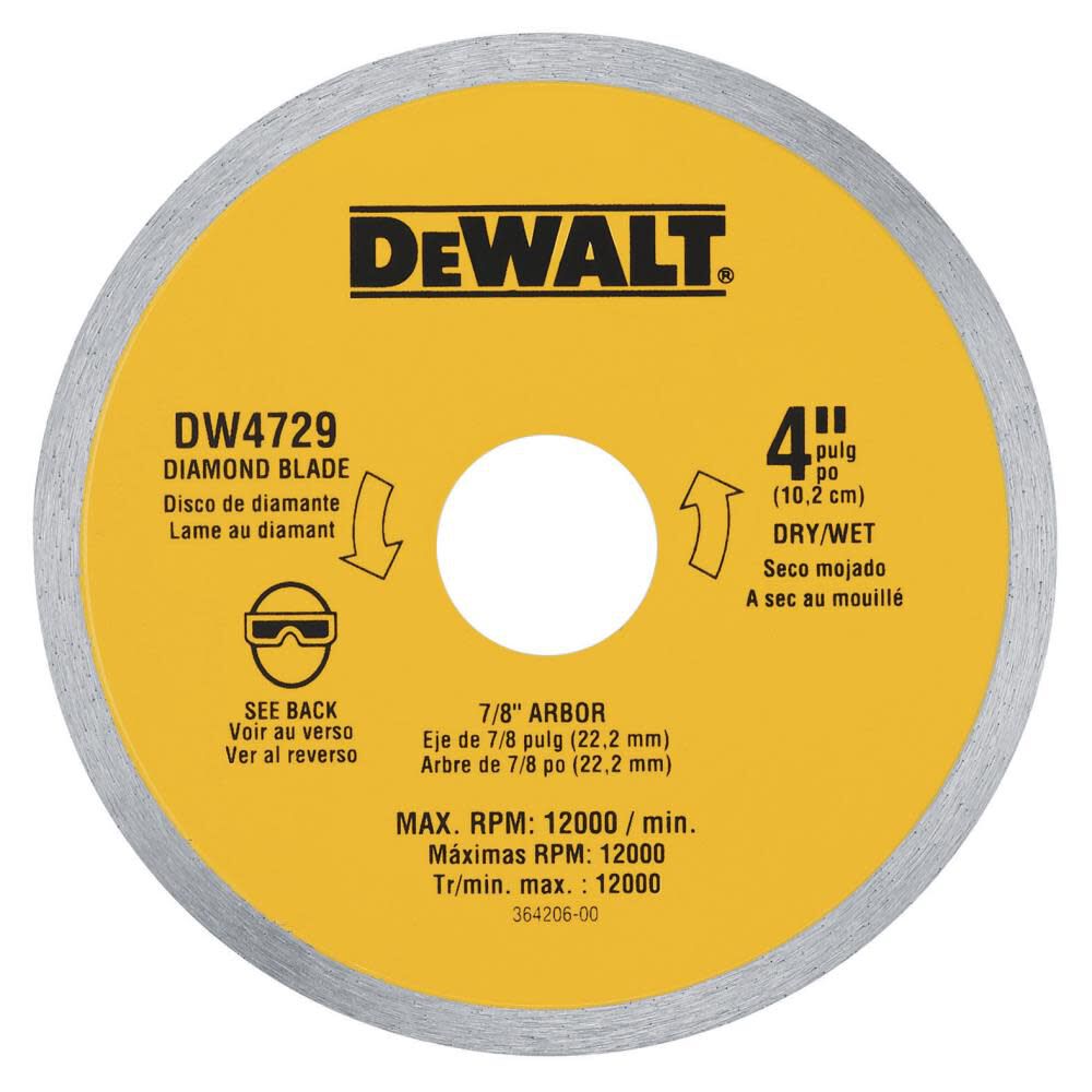 4-in Diamond Arbor-Grit Grinding Wheel DW4729