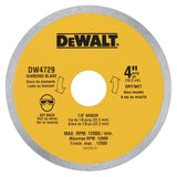 4-in Diamond Arbor-Grit Grinding Wheel DW4729