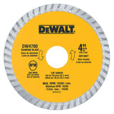 4-in XP Masonry Cutting Turbo Diamond Blade DW4700