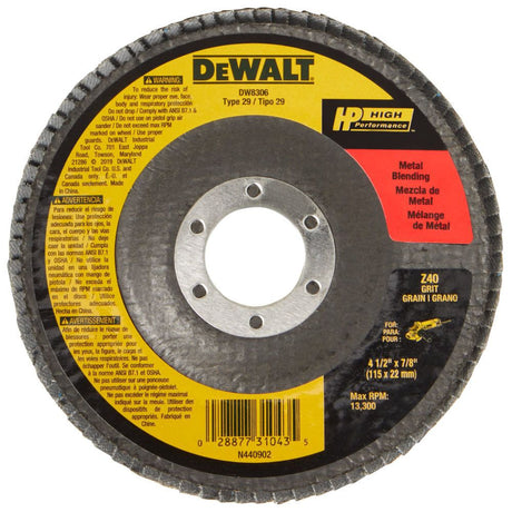 4-Pack Zirconia 4.5-in Grinding Wheel DWA454VP