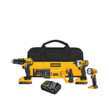 4-Tool 20-Volt Max Power Tool Combo Kit with Soft Case (2-Batteries and charger Included) DCK420D2