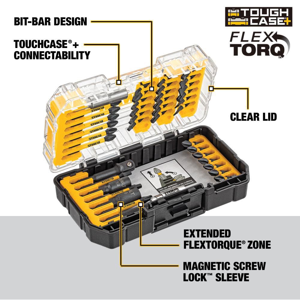 Impact Ready FlexTorq Screwdriver Bit Set (40-Piece) DWA2T40IR