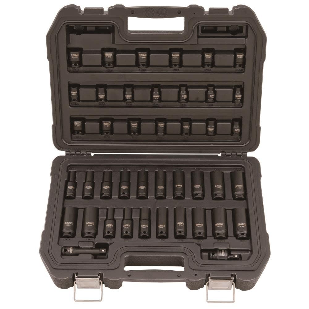 42 Piece 3/8 in Drive Combination Impact Socket Set - 6 Point DWMT19248