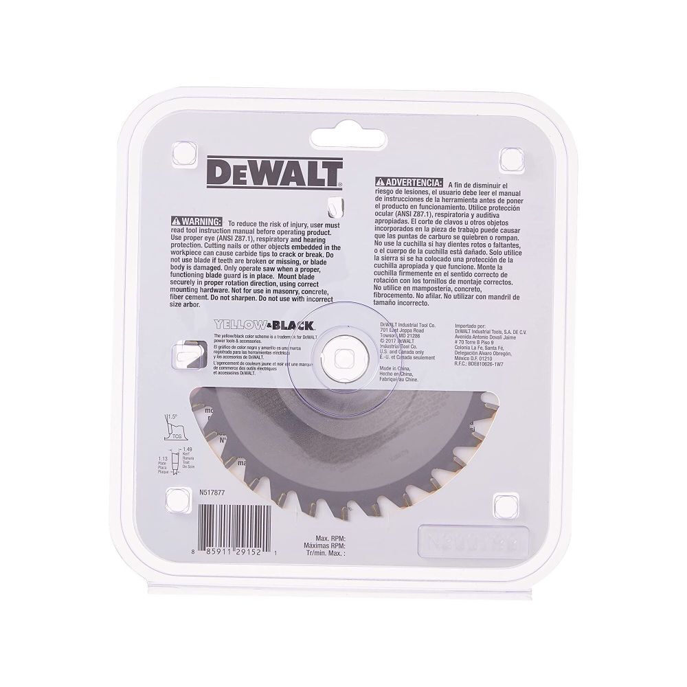 5-1/2 in. 30 Tooth Metal Cutting Blade DWA7770