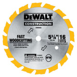 5-3/8-in 16-Tooth Fine Finish Tungsten Carbide-tipped Steel Circular Saw Blade DW9055