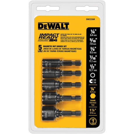 5-Piece Magnetic Impact Ready Nutdrivers Set DW2235IR